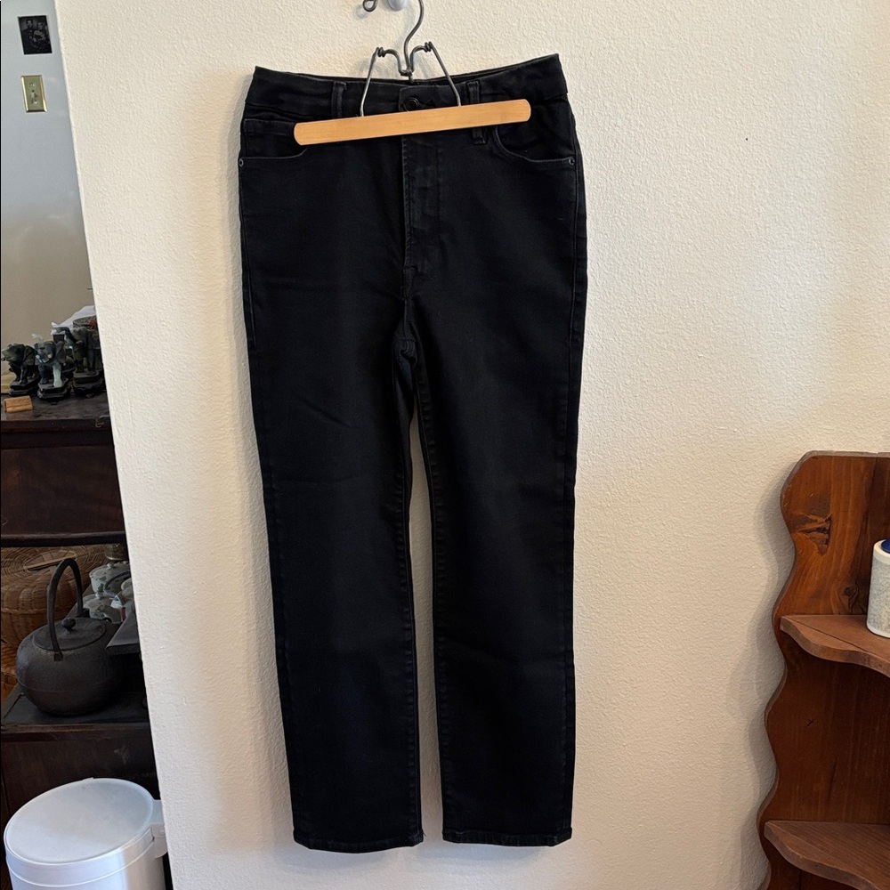 Good American Washed Black High-Rise Jeans